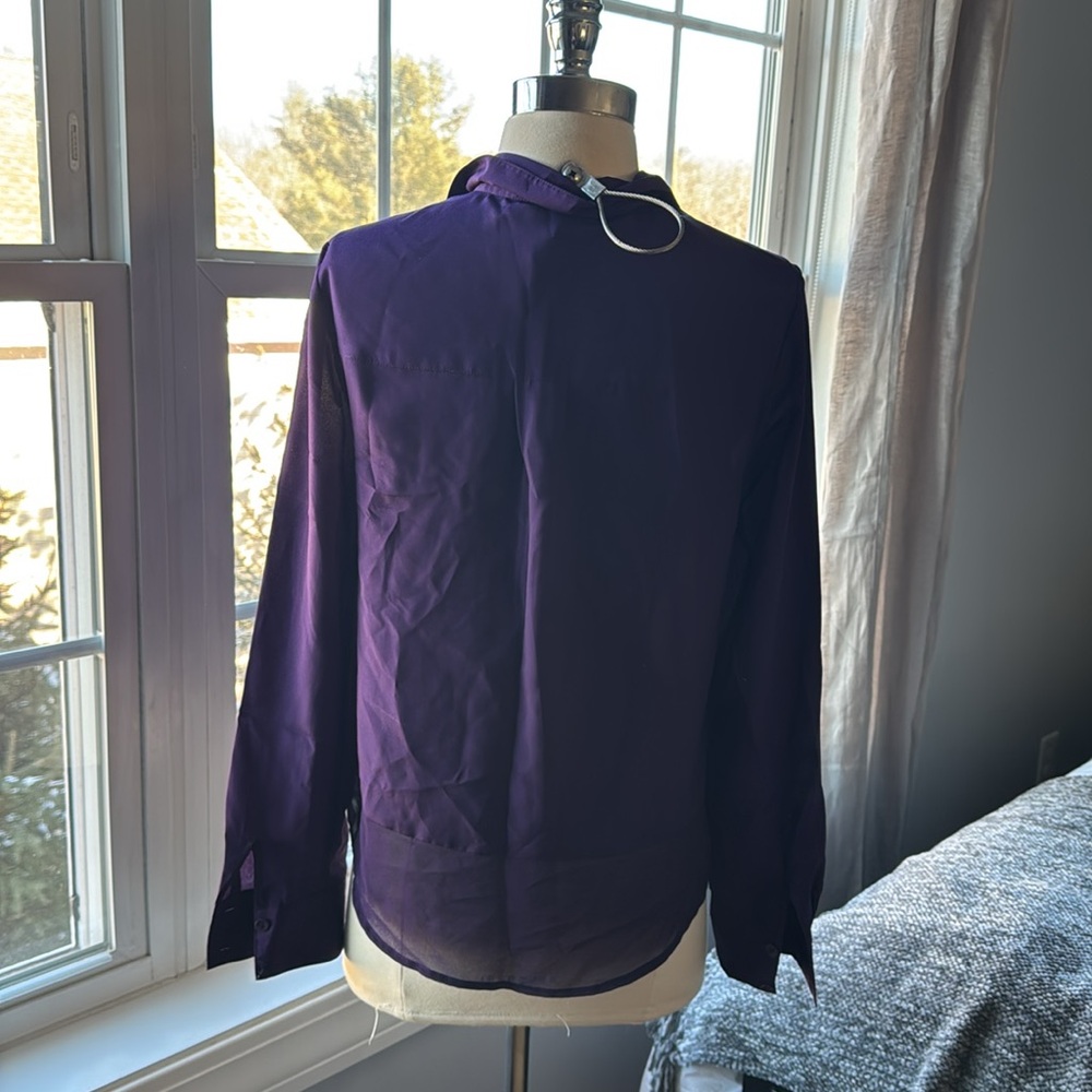 Kensie Purple Blouse - Picture 5 of 5